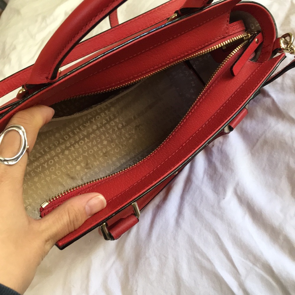 New York Grove Street Leather Lana Satchel - Picture 3 of 4